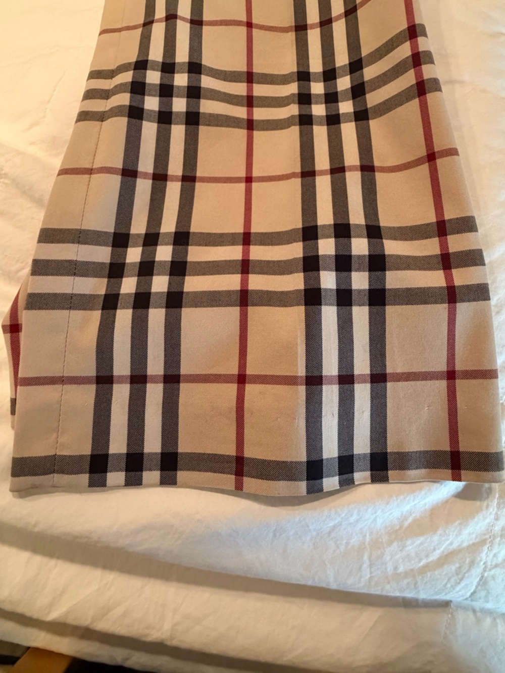 Vintage Burberry London Nova Check Sz 10 Women’s Cotton Trousers Made in France - Picture 5 of 12